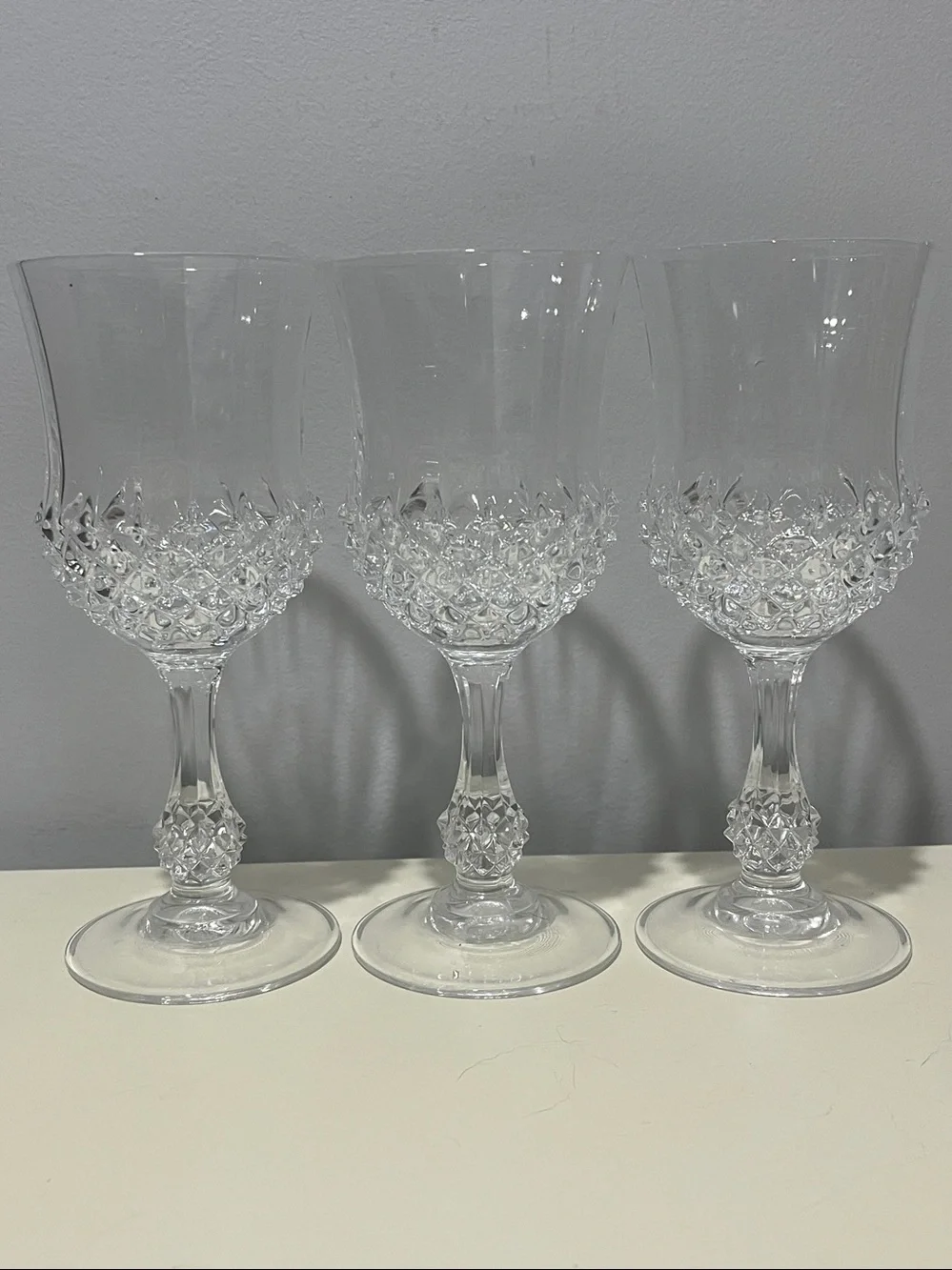 Cristal D'Arques Longchamp Lead Crystal Wine Glasses 6.5